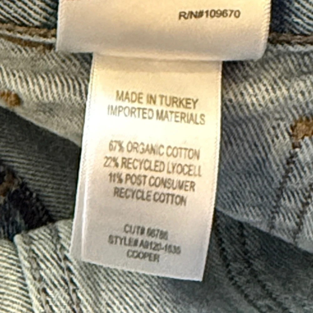 Agolde sz 26 Cooper Cargo Denim Jeans in Light Blue wash great condition - Picture 10 of 14